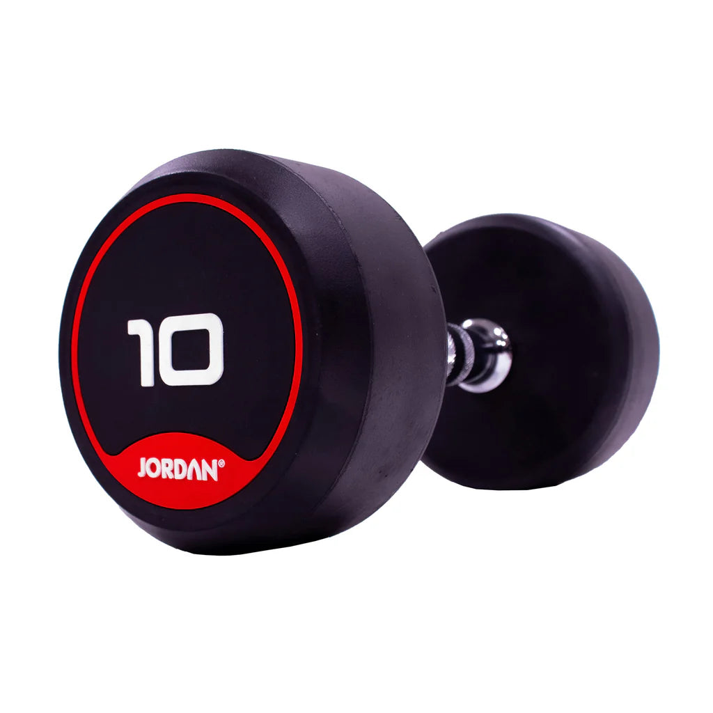 JORDAN Rubber Dumbbell Sets - Red