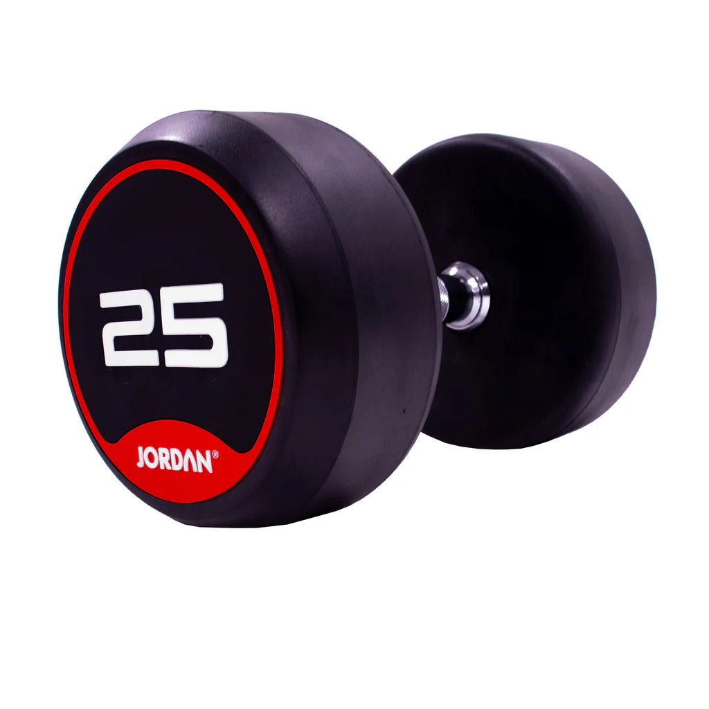 JORDAN Rubber Dumbbell Sets - Red