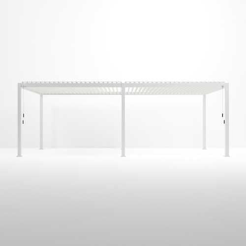 Titan Square Aluminium Pergola in Chalk White - Free Standing