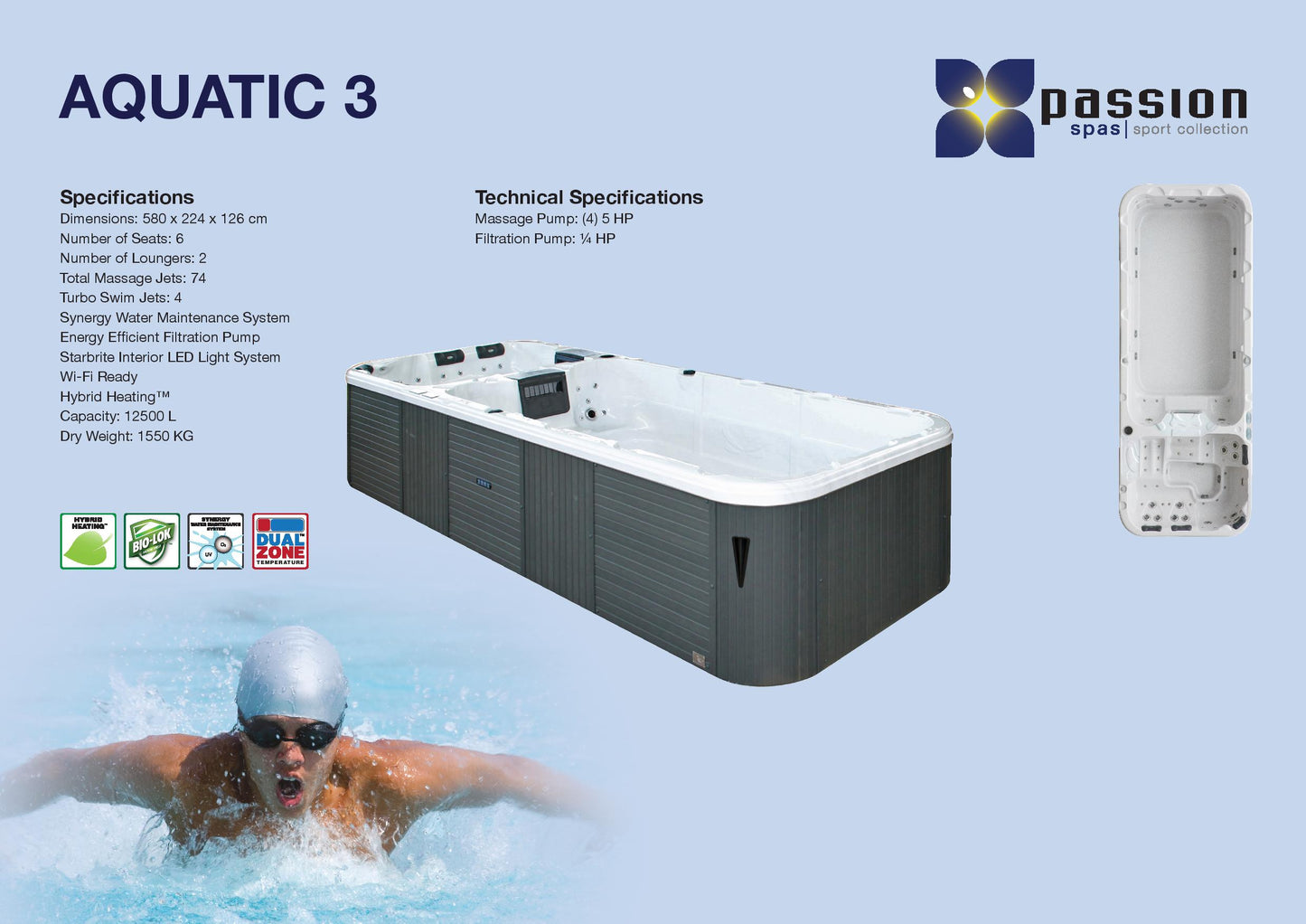 Aquatic 3 Swim Spa