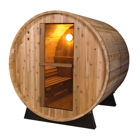 Red Cedar Barrel Sauna 6 Persons 8ft