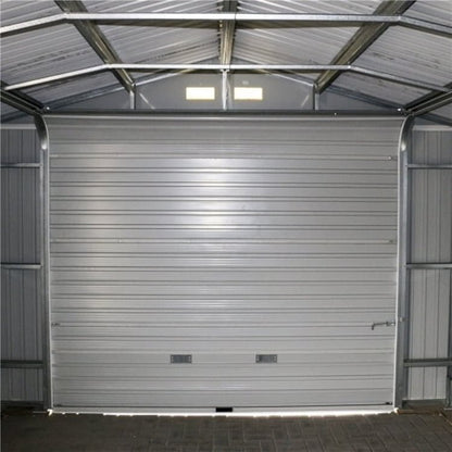 Sapphire 12x20ft Olympian Fronted Apex Metal Garage