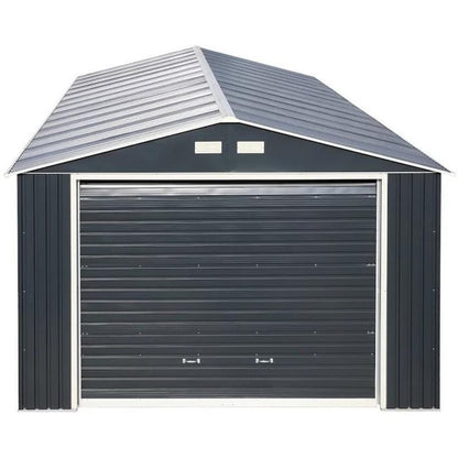 Sapphire 12x20ft Olympian Fronted Apex Metal Garage