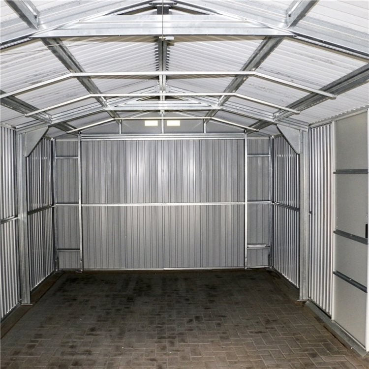 Sapphire 12x38ft Olympian Fronted Apex Metal Garage