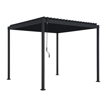 Shadow Metal Pergola in Graphite Grey - Free Standing