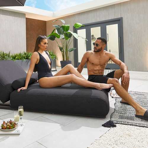 Serenity All Weather Fabric Aluminium Sun Lounger