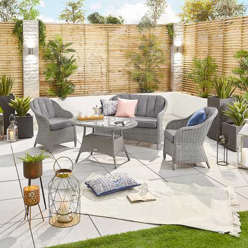 Isabella Rattan 2 Seater Sofa & Lounging Set