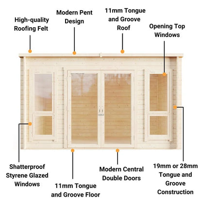 The Romey Log Cabin Summerhouse