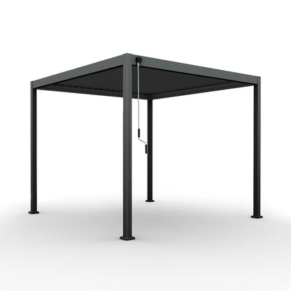 Proteus Metal Pergola in Graphite Grey - Free Standing