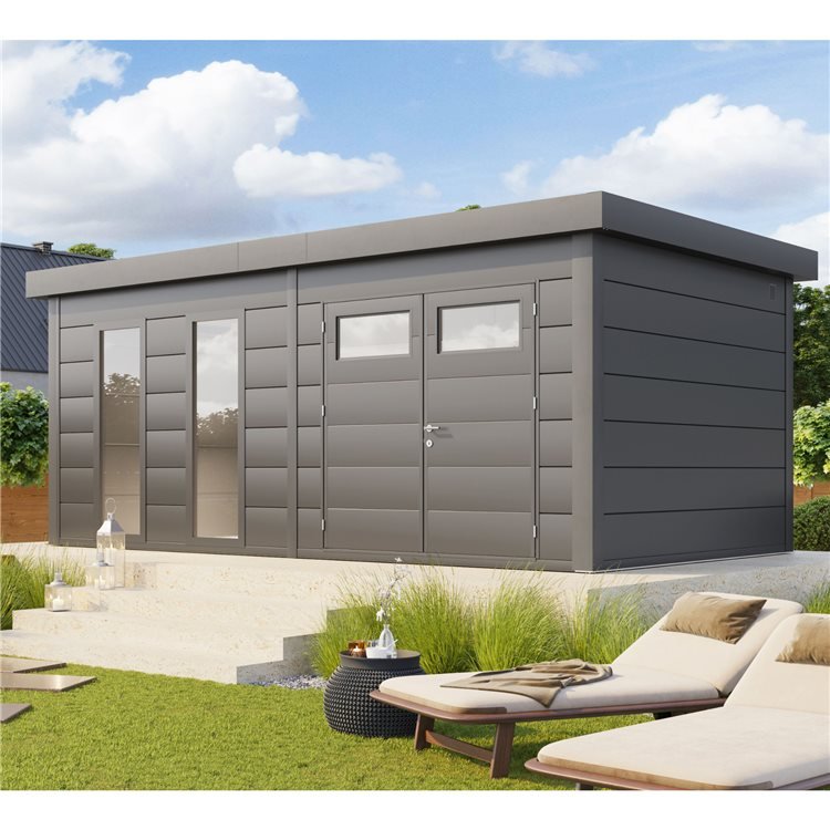 Telluria Eleganto Premier Steel Shed Office 5.4m x 3.6m